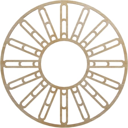 Ekena Millwork Hale Wood Fretwork Pierced Ceiling Medallion, Hickory, 26"OD x 9 1/2"ID x 1/4"T CMWP26X26X0250HHHI